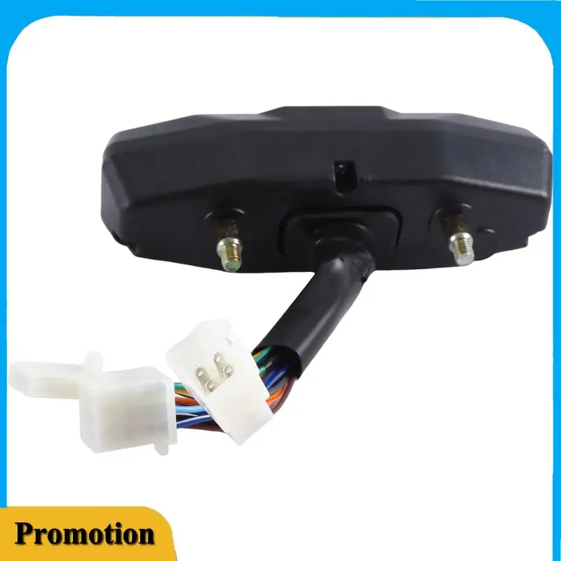 

Portable Universal Motorcycle Speedometer Tachometer Oil Gauge HD Screen Digital Meters Instrument Cluster Turn Signal Light(B)