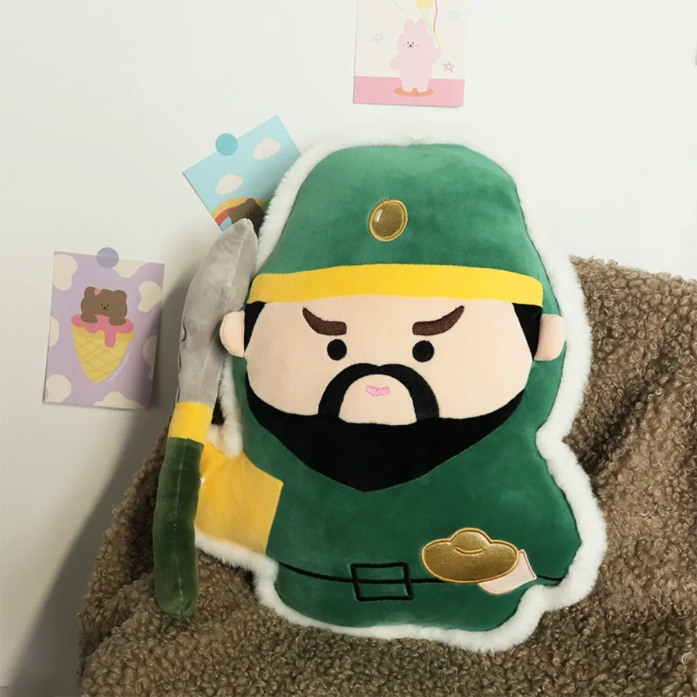 

Guan Gong Wealth God Plush Pillows Wenchang Jun God of Wealth Plush God of Longevity Toy Kawaii The King of the Tower