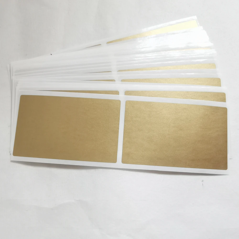 35*58mm 50pcs Silver Gold Adhesive SCRATCH OFF  Stickers For DIY Password  Hand Made Scratched Stripe Card Film