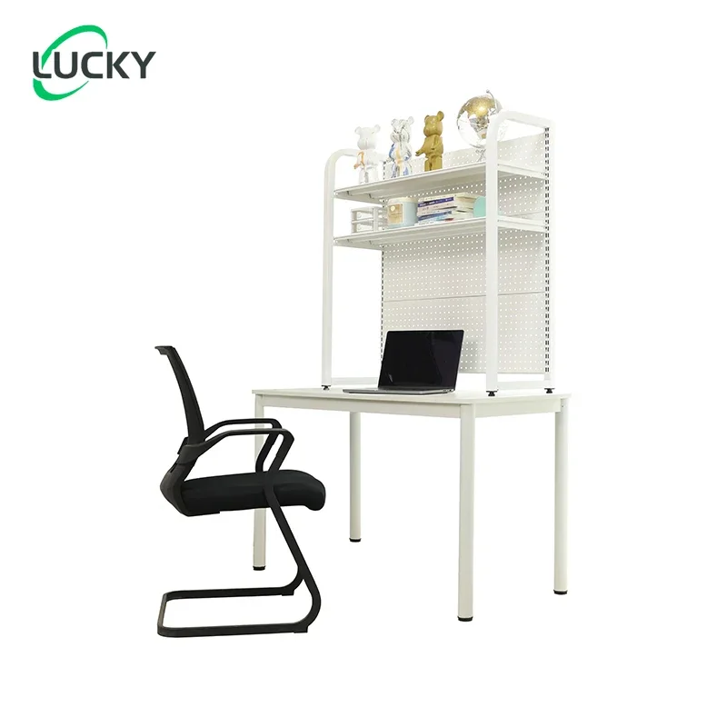 Leke Computer desk bookshelf combination household small apartment bedroom integrated shelf