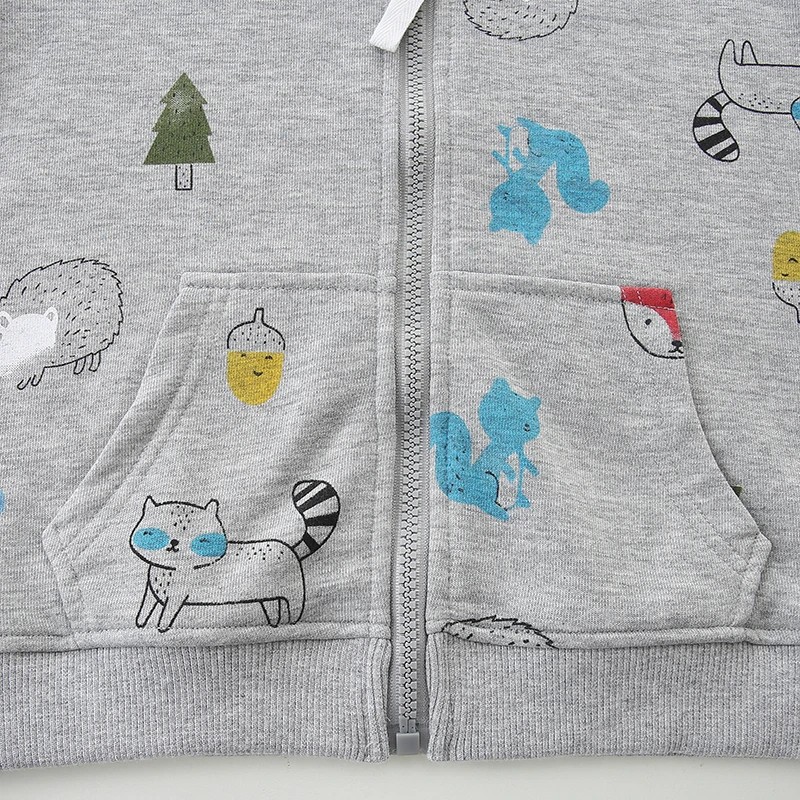 Little maven Children's Clothing Baby Boys Hoodies for Kids Clothes 2024 Autumn Spring New Infants Animals Sweatshirts Cotton image 6
