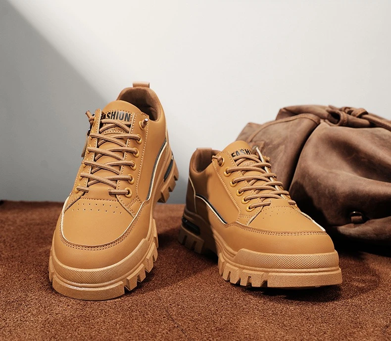 Herren Casual Sport Outdoor Wandern Trendy Fashion Street Bequeme Herren-Boardschuhe mit dicken Sohlen – Detail 9