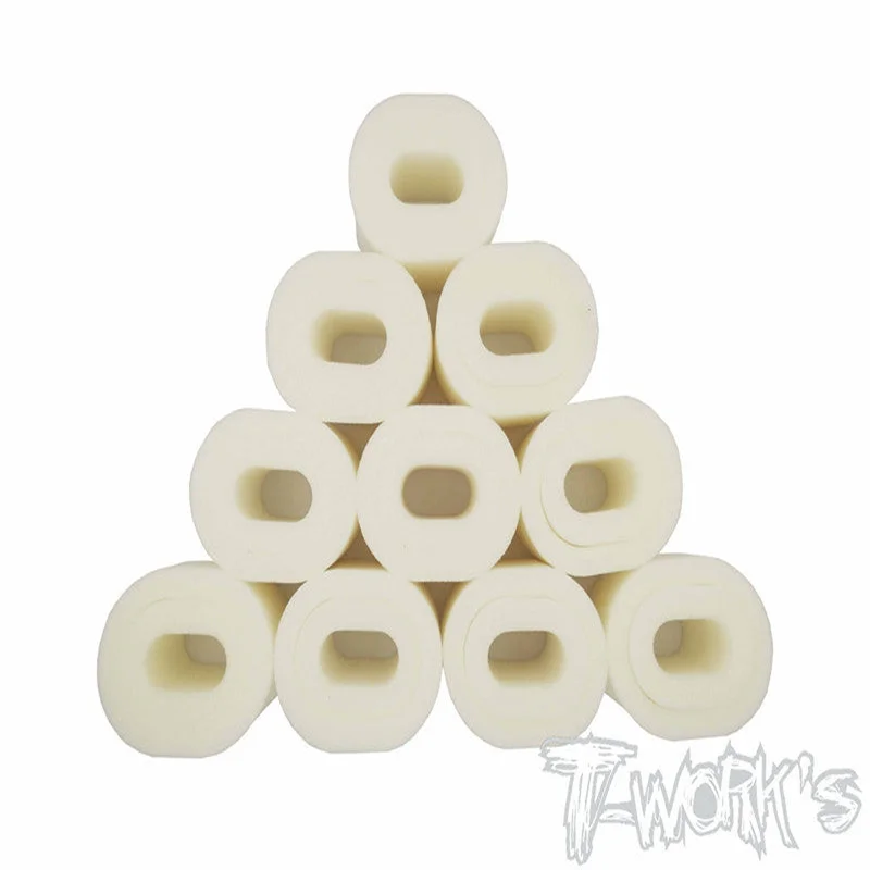 Original T works TG-046-KY High Density Filter Foam 10pcs. ( For Kyosho MP9 TKI2/TKI3/TKI4/MP10/GT3 ) professional Rc part