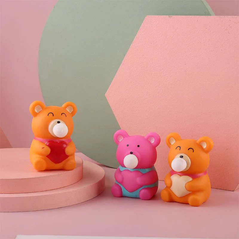 

Мягкая игрушка с животным, милый антистрессовый мяч, медведь, вентиляционная кукла, игрушки, Abraact, мягкие липкие Squishi, игрушки для снятия стресса, забавный подарок J76