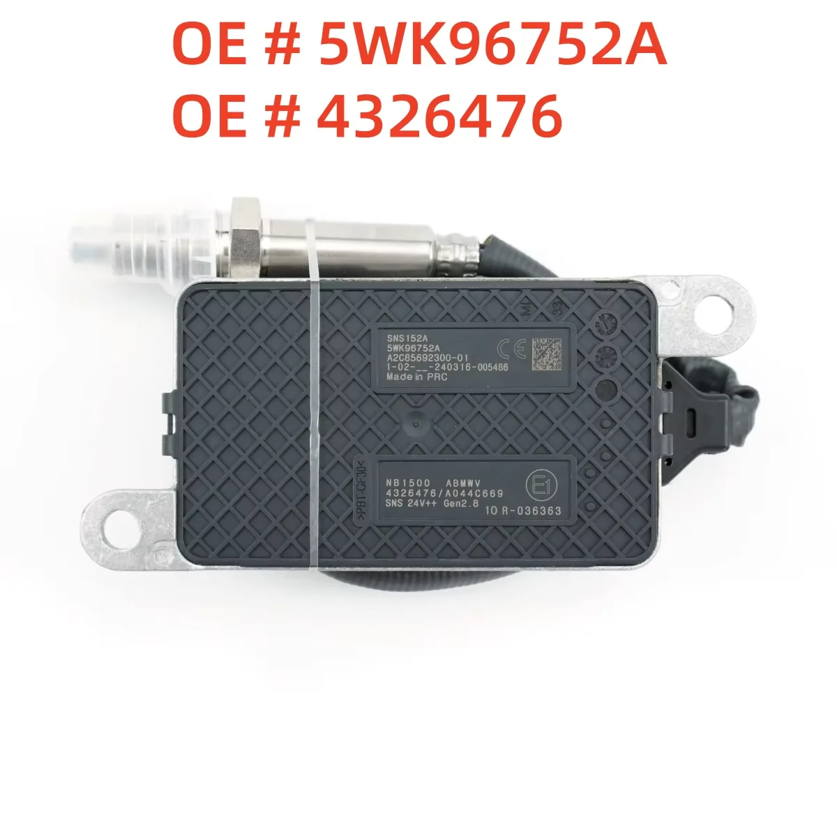 High quality New 4326476 5WK96752A 5WK9 6752A Nitrogen Oxide Sensor  for CUMMINS