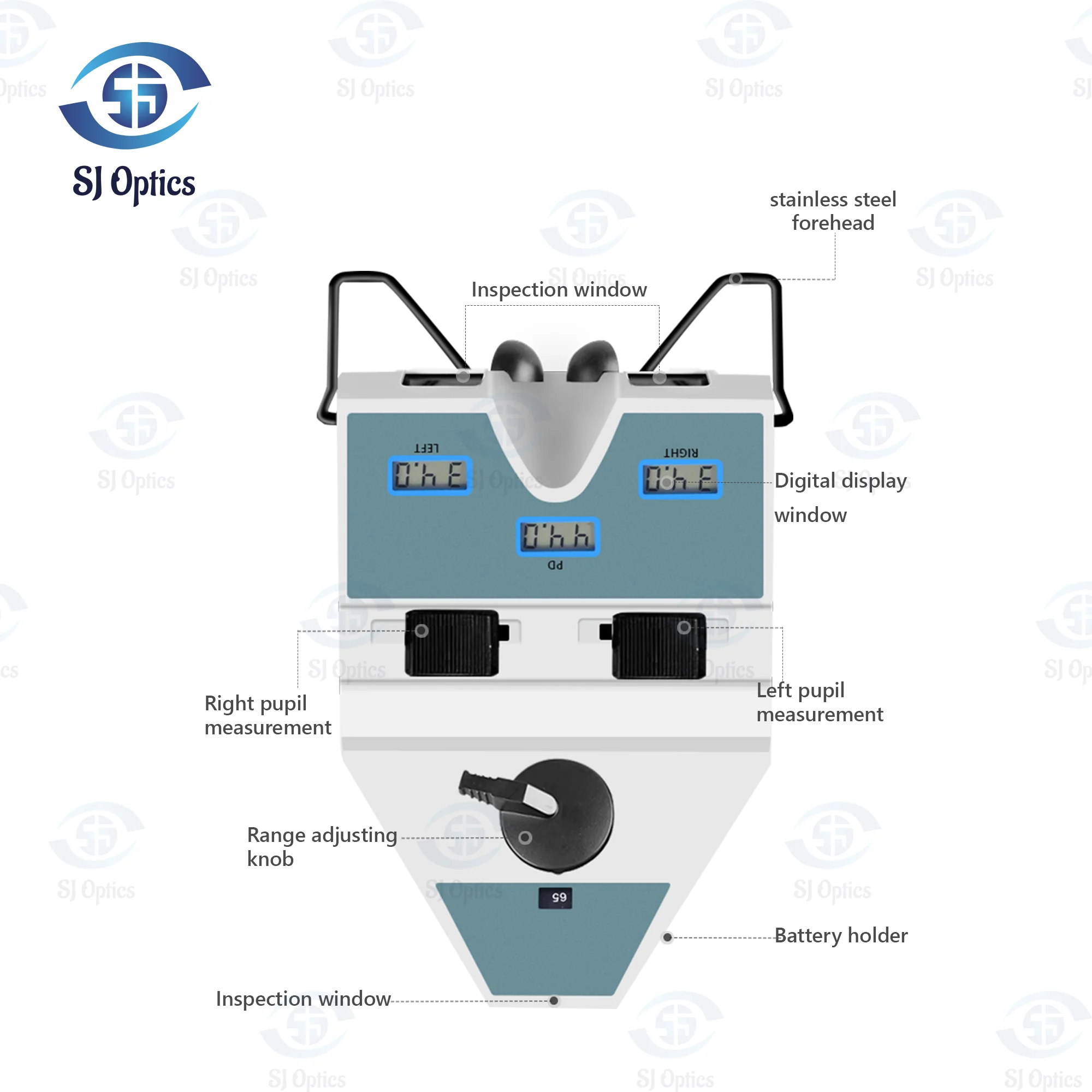 SJ Optics Optical Equipment Pupil Measure LY-9C Digital Pupilometer Pd Puilp Distance Meter