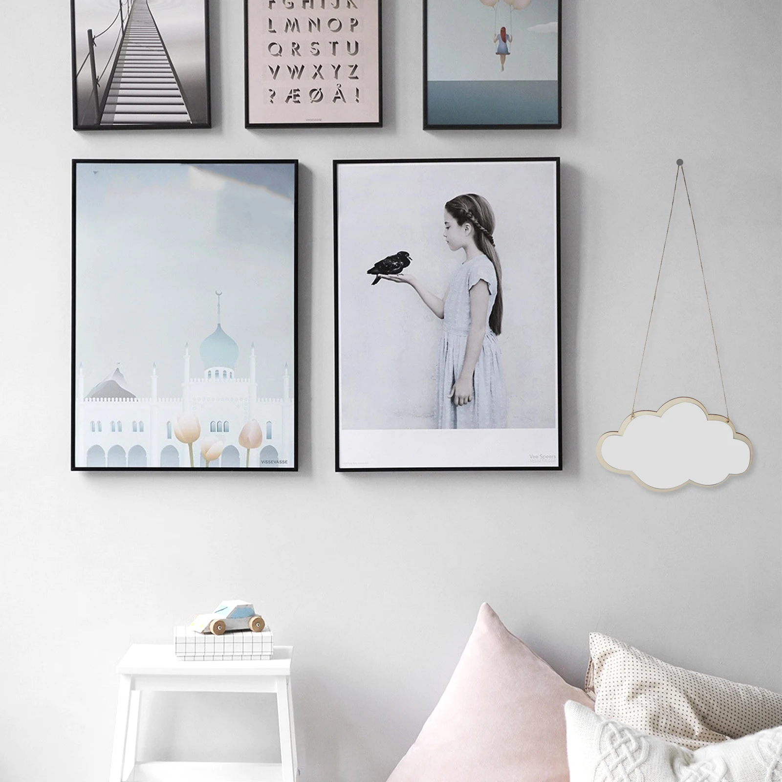 

1pc Cloud Shape Decor Acrylic Wall For Cloud Shape Mirror Living Room Bathroom Bedroom Wall Mount Decorative Mirror