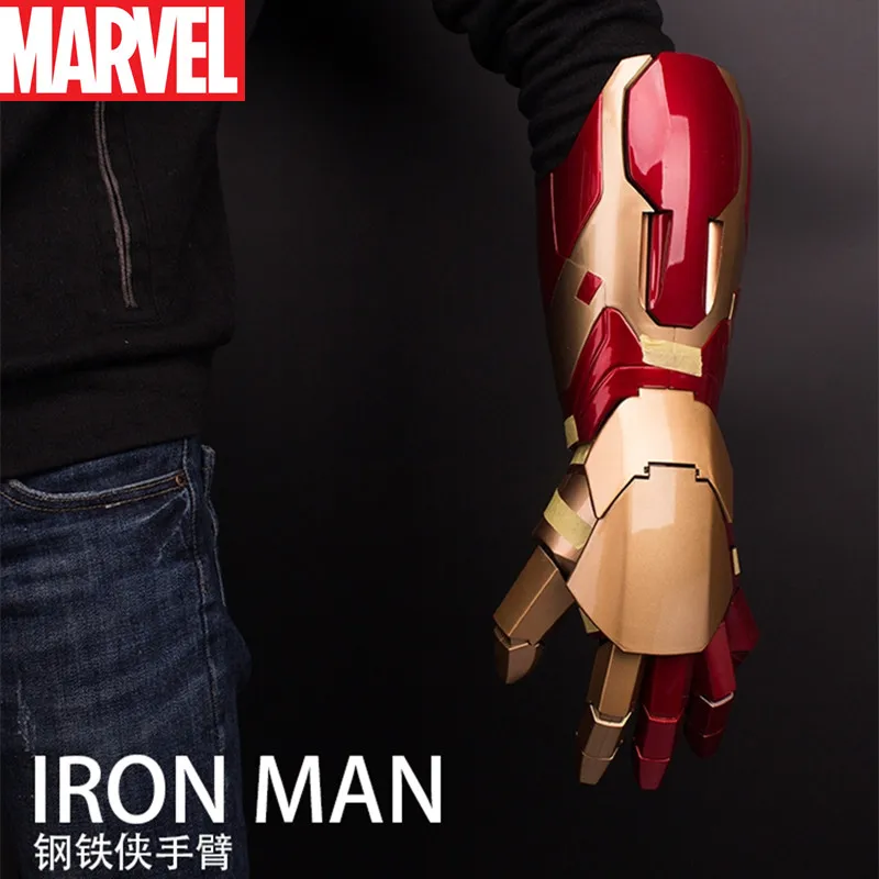 

Authentic Iron Man 1:1 Armor Wearable Arm Mk42 Gloves Mk7 The Avengers Cosplay Model Toys Figure Peripherals Ornaments Gift