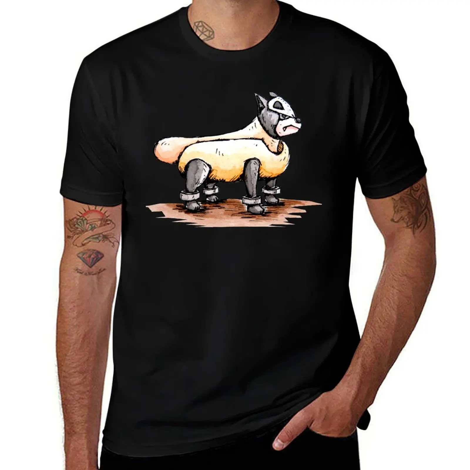 Inktober Day 5: Hot Dog T-Shirt Plus Size Lightweight Top T-Shirt