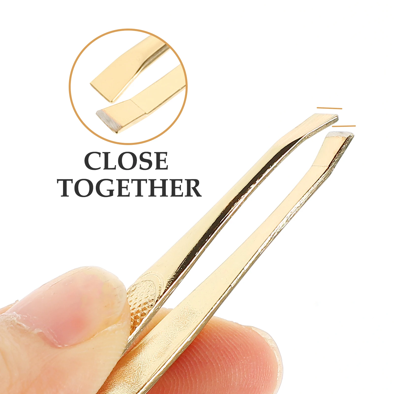 

2pcs Tweezers Kit Stainless Brow Tweezers Facial Hair Removal Tool Travel Grooming Trimmer Portable Practical