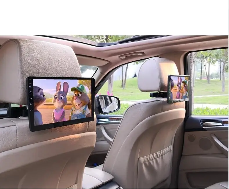 Auto Hoofdsteun Monitor 10.1 "IPS Android 8.1 Tablet PC FHD 1080P WIFI/HDMI/USB/TF/BT 1GB ROM16GB Mirroring/Miracast APP Downloaden