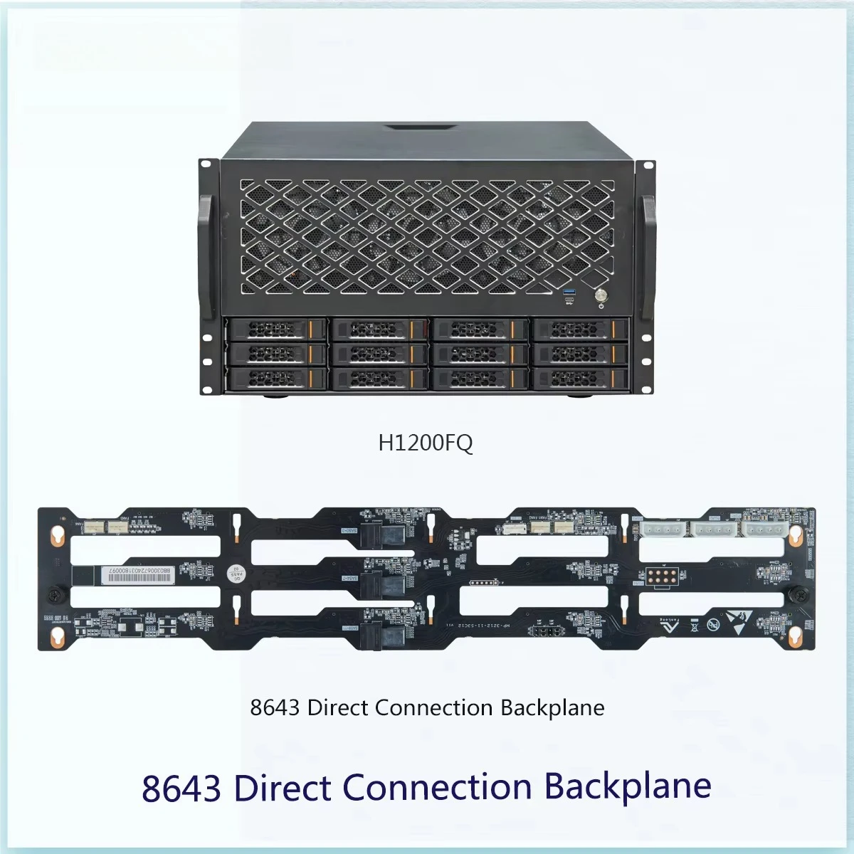 Enterprise 12-bay rackmount NAS-opslagserver, netwerkgekoppelde opslagapparatuur voor bedrijfsgegevensback-up