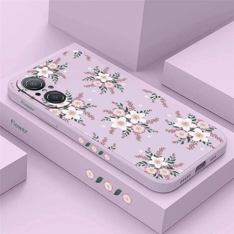 حافظة لهاتف هواوي نوفا 9 SE P40 Lite P30 Pro P20 Y7A Y7P P Smart 2021 Y9S Y9 Prime 2019 غطاء زهور من السيليكون المقاوم للصدمات