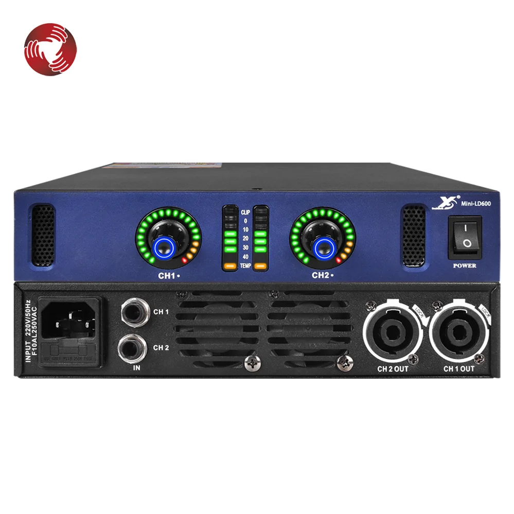 

600W*2 Mini Digital Audio Power Amplifier for Sale Class D Power Speaker 2channel Amplifier Professional