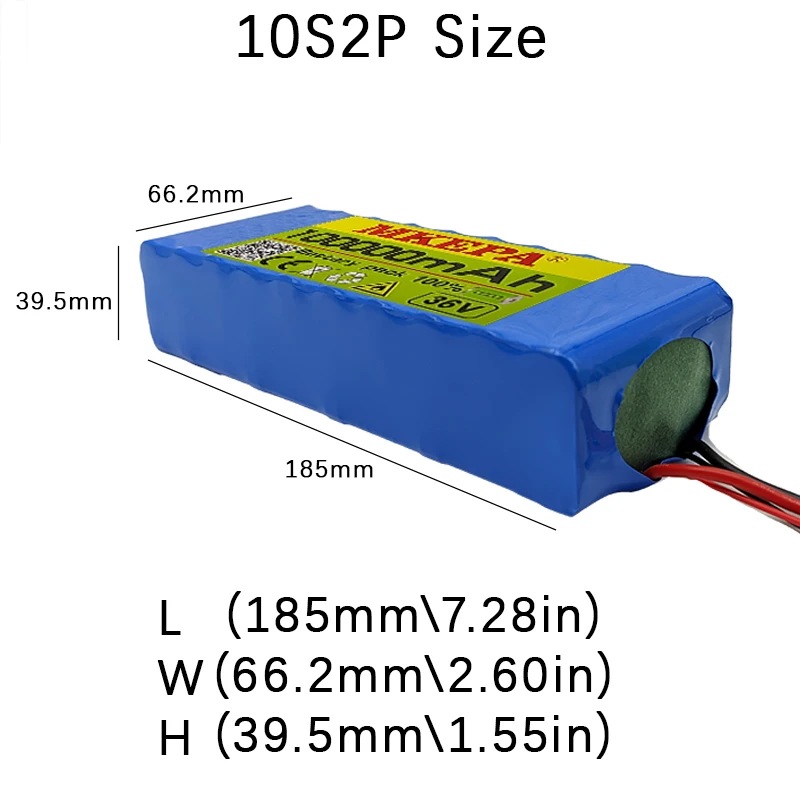 36V 100000 Batteria per scooter elettrico mAh 36v Batteria per scooter elettrico al litio 500W Batteria per scooter elettrico Batteria 36v 10s2p