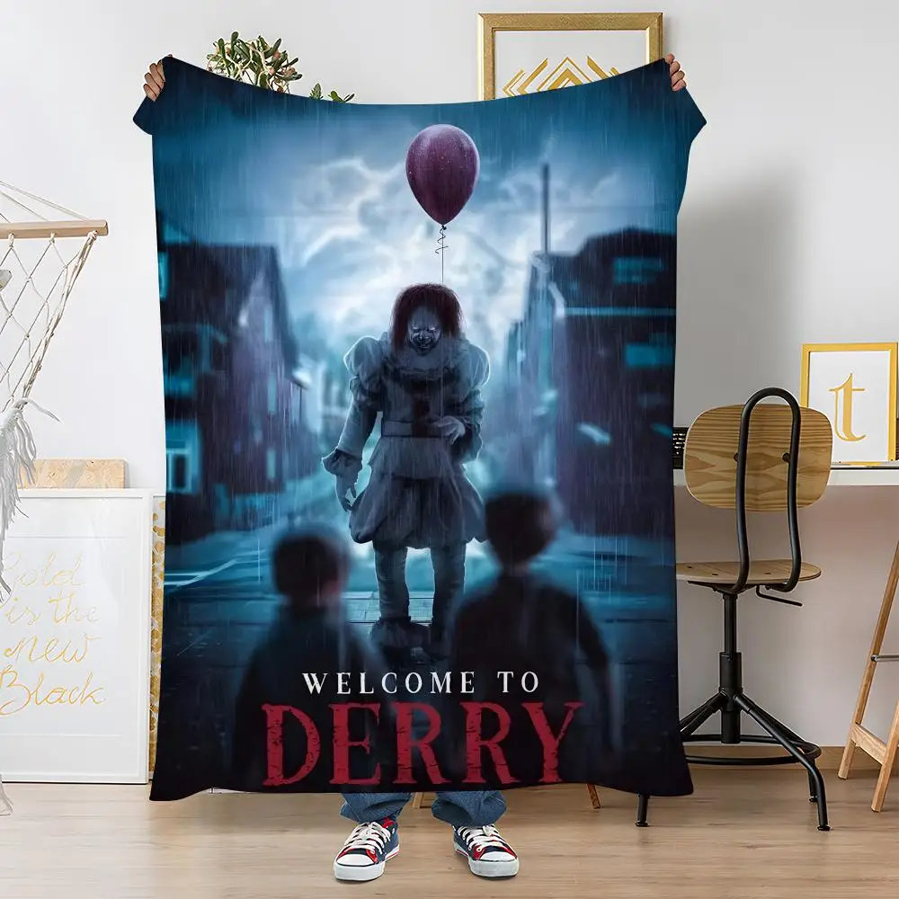 It Welcome to DerryS Throw Soft Coral Fleece Blanket 310gsm Fluffy Warm Throw for Sofa Bed Couch Bedroom Decor