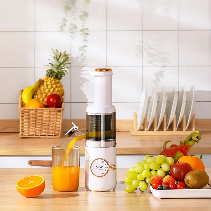 NEW Electric Fruit Vegetable Juicer Machine Mini Slow Juicer Screw Cold Press Extractor Patented Filter-Free Modle-Portaable