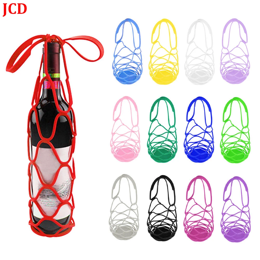 

1Pcs Silicone Red Wine Tote Bag Silicone Red Wine Tea Pot Net Protective Case For Portable Wine Bottle Wine Bottle Bag