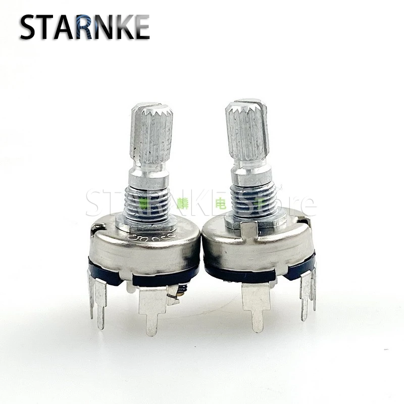 3PCS R17 Type 5-Pin Vertical Potentiometer B500Ω B500R With Rotary Switch Flower Shaft Length 18mm Dimming Remote Sensing