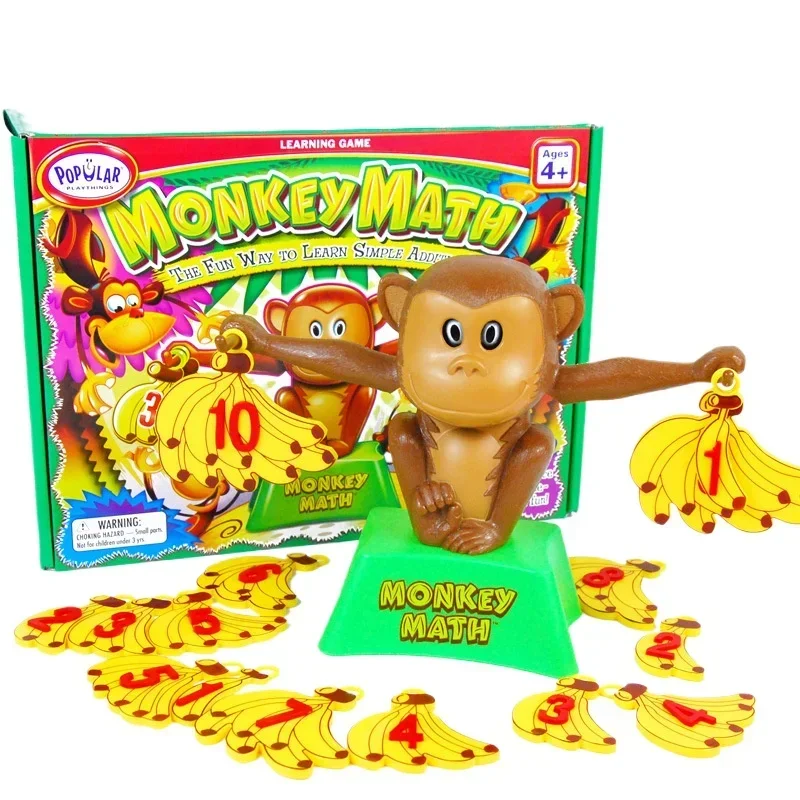 Monkey scales Naughty little monkey learns multiplication Pairing Children's scales Toys Math Early education Puzzle play