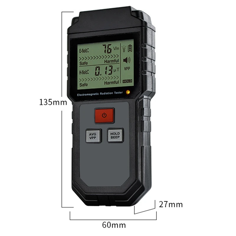 Elektromagnetischer Strahlungstester Haushalt Outdoor Nuklearer Strahlungstester Elektromagnetischer Strahlungsdetektor