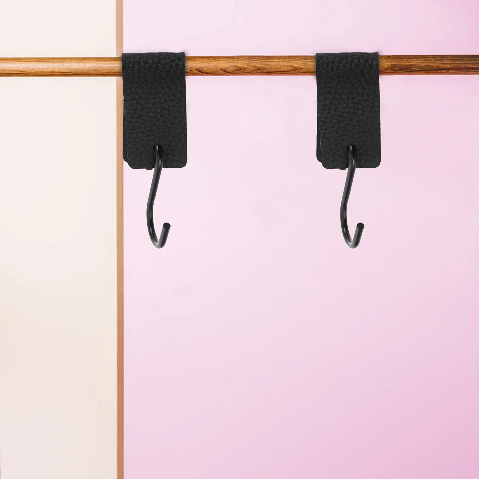 

5Pcs Hooks PU Metal S Shaped Hanging Organizer for Office Kitchen Bathroom Bedroom Closet Storage Space Saving