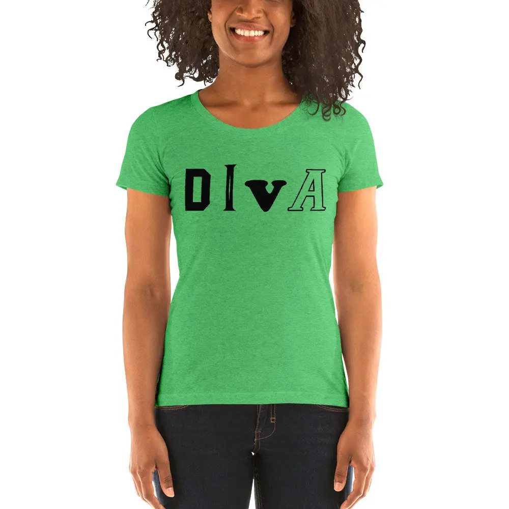 Diva Women'S Tri Blend T Shirt For Your Best Friend Who Is Always The Of Group Birthday Bestie