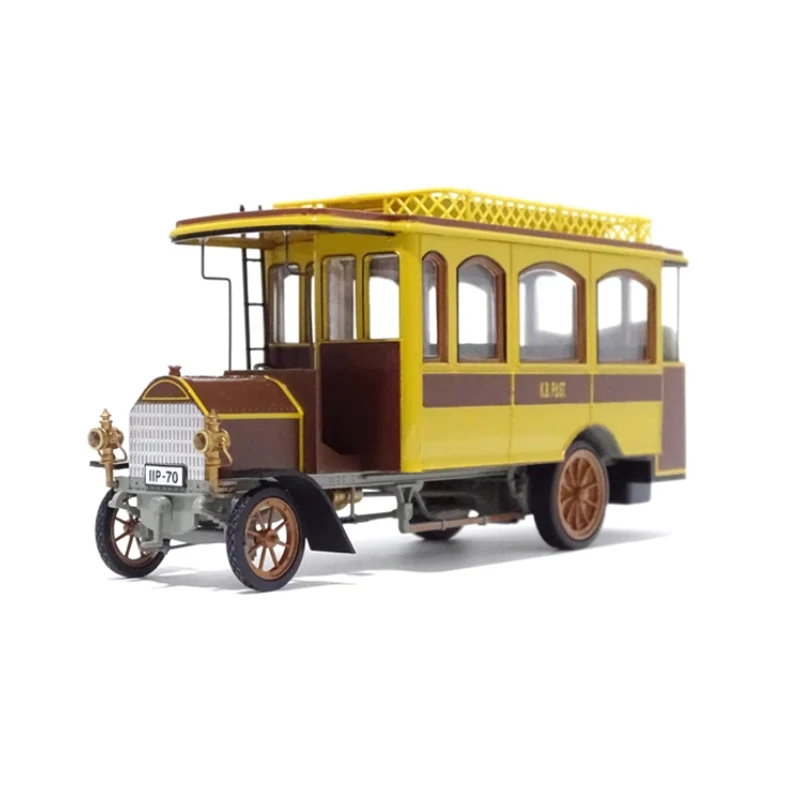 

Diecast 1:43 Scale Dingler 1905 Retro Alloy Post Office Vintage Car Model Finished Product Simulation Toy Static Model Gift