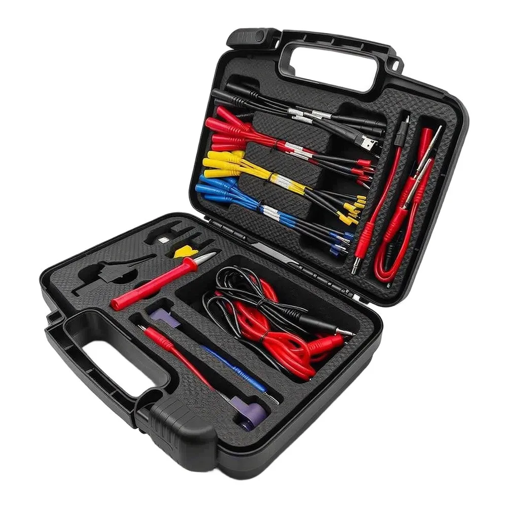 68PCS Automotive Back Probe Kit Compatible with All Multimeters Includes 32A 1000V Clips and Color Coded Terminal Wires