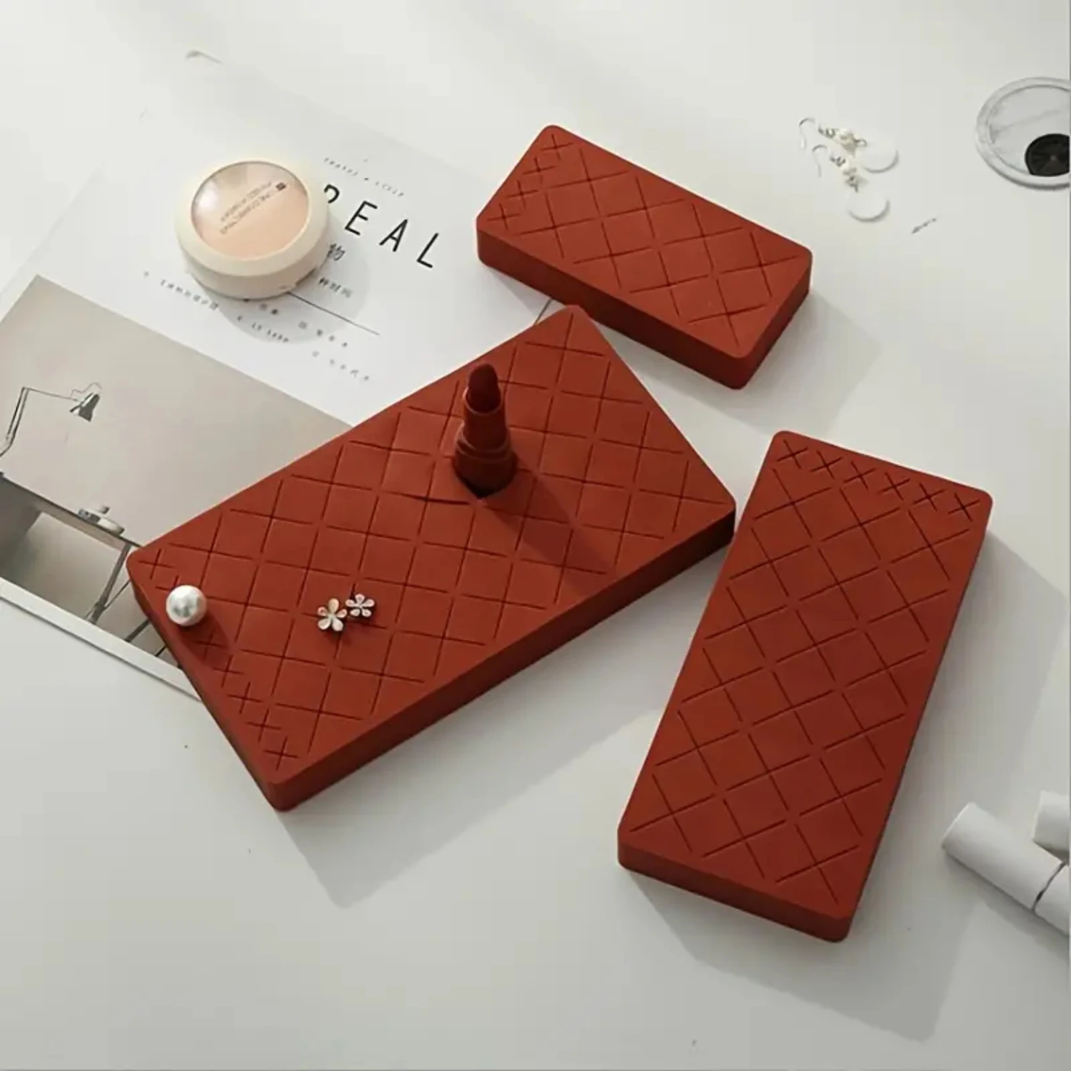 Silikon-Lippenstifthalter-Organizer – 18 + 6 Fächer, graues Etui für Make-up-Pinsel, Lippenstift und Schreibwaren