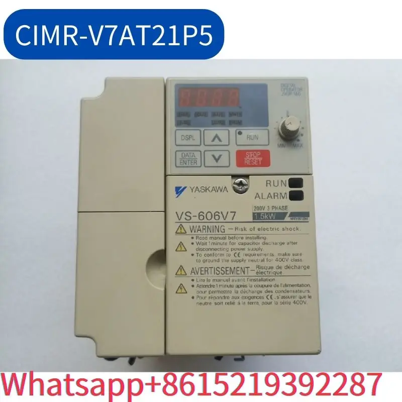 

second-hand Inverter CIMR-V7AT21P5 1.5KW/220V tested ok