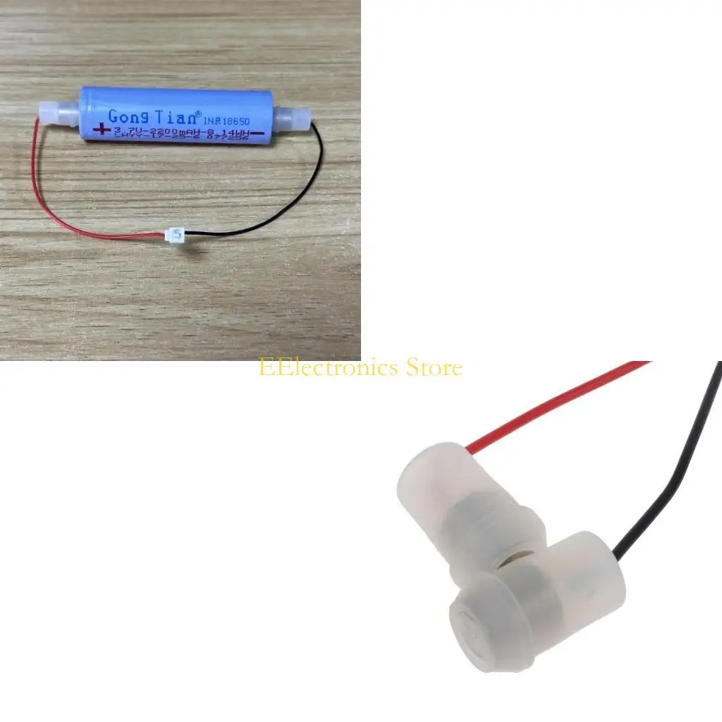 B03C 10cm JST 1.25mm Magnetic 2Pin Input Power Cable for CR123A AA AAA 26650 18650 21700 10440 14500 Battery Slot