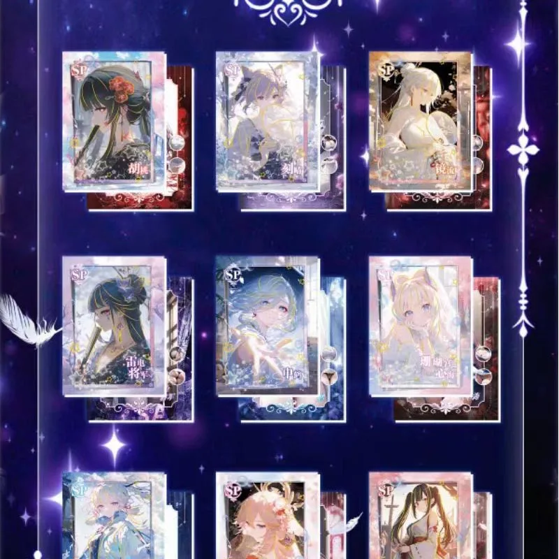 Wholesales Goddess Story Collection Card Waka Shining Star Glue Maid Antiquity Beautiful Color Trading Acg Cards