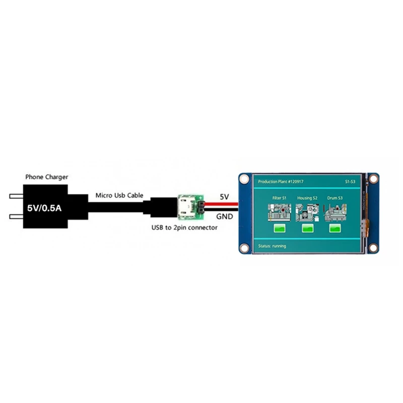 Display HMI NX3224T024 2.4 Inch Man-Machine Interface HMI Resistance Display Enhanced Series