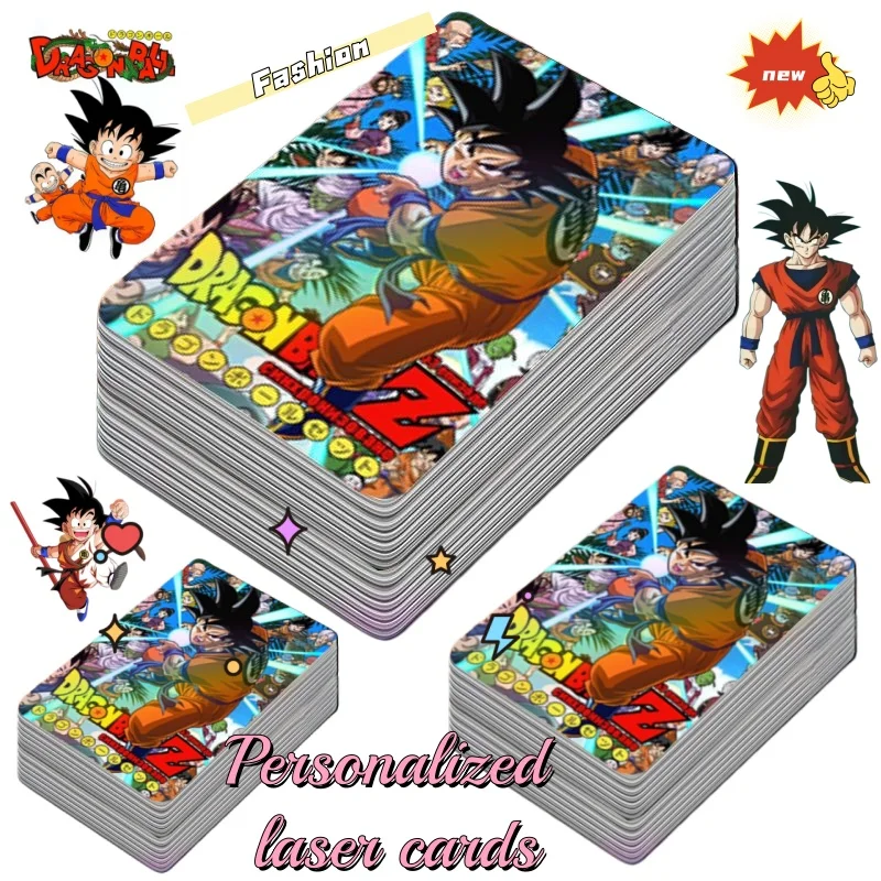 

Dragon Ball Laser Card Cute Fashion Cartoon Personalized Creative Kawaii Simple Portable Goku Card Gift for Friends on Holidays