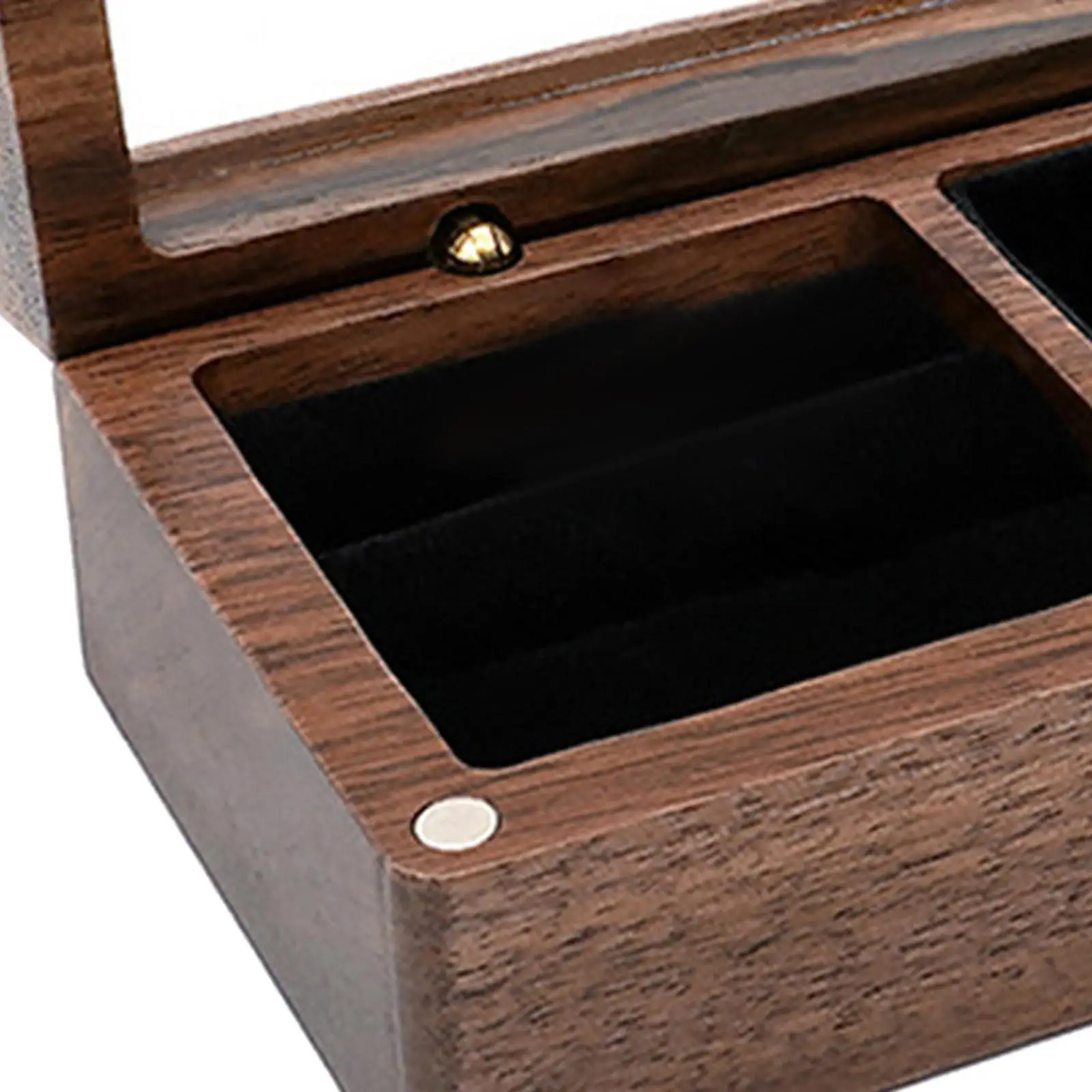 Wood Jewelry Box Storage Display Trinket Organizer with Cover Keepsake Box