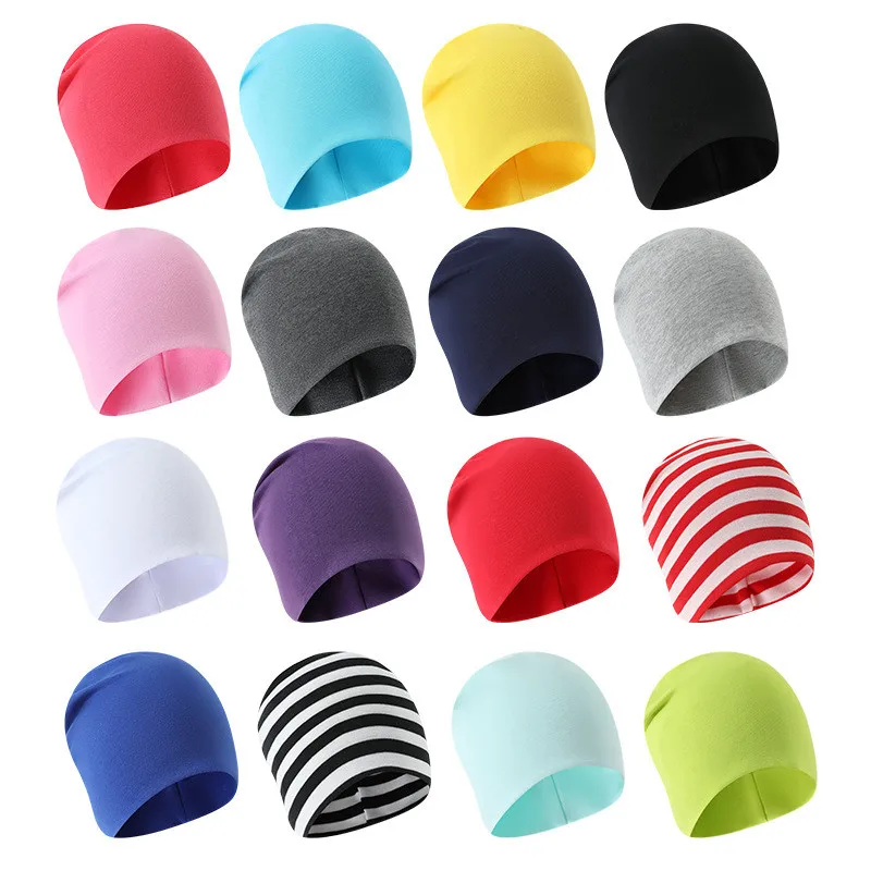 0M-4Y New Baby Street Dance Hip Hop Spring Autumn Baby Hat Scarf for Boys Girls Knitted Cap Winter Warm Solid Color Children Hat