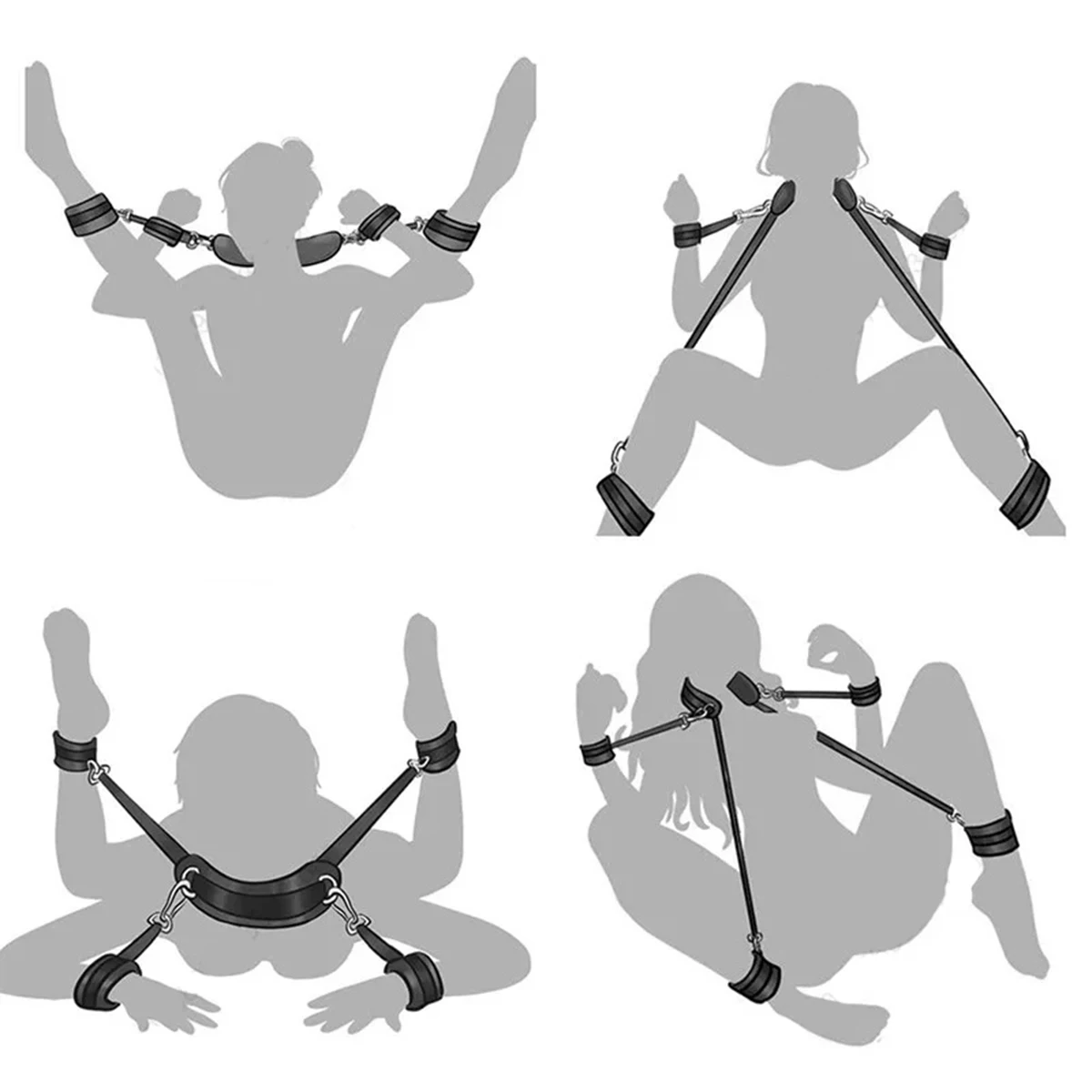 الجنس مفتوح الساق حزام نظام الساق سبليت تكبيل عبودية والعتاد الكبار الجنس موقف الملحقات زوجين لعبة الجنس اللعوب اللعب وسادة عنق مجموعة