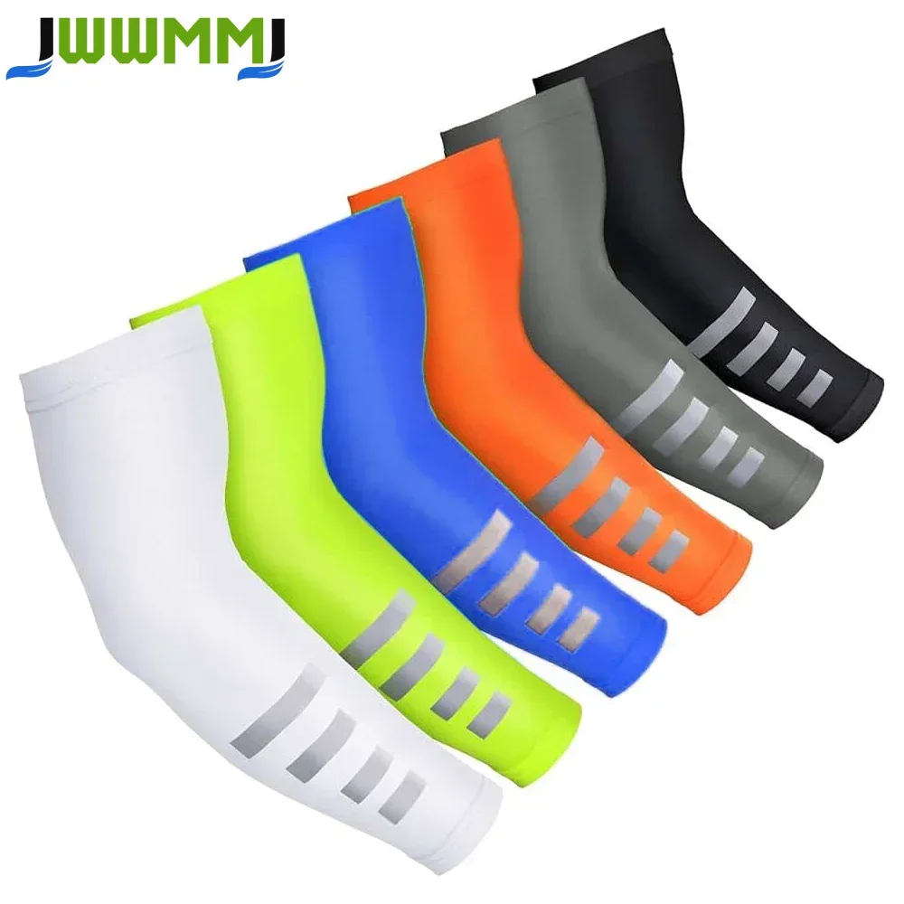 1Pair Arm Compression Sleeves for Men and Women - Sun Protection Cross Sleeves - Golf Cooling Arm Sleeves, Baseball Sun-Sleeves