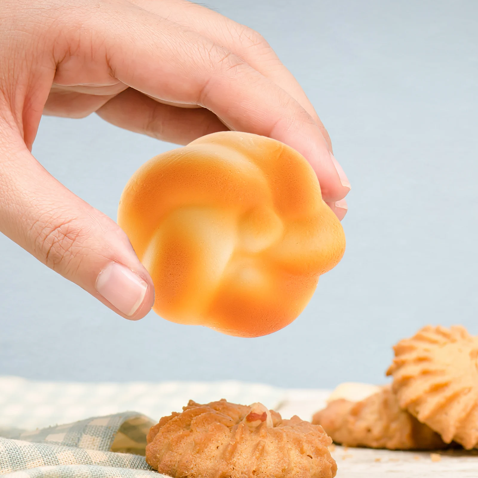 

6pcs Simulated Decor Artificial Lifelike Food Prop For Shop Kitchen Decoration Photography Props Pu Material Desktop Ornament