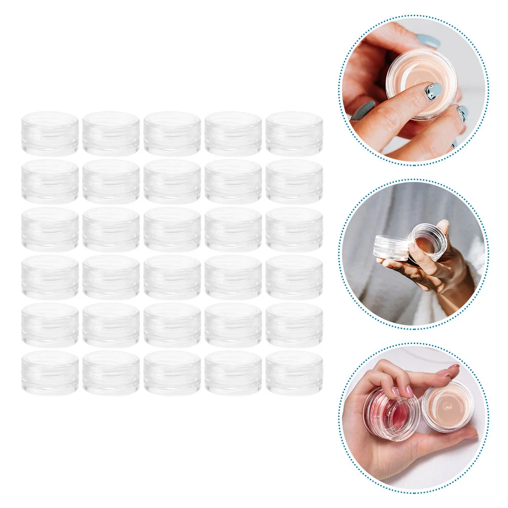 

55 Pcs Cream Box Bottle Cosmetics Case Creami Refillable Jar Buttercream Dispense Face Container Travel Jars