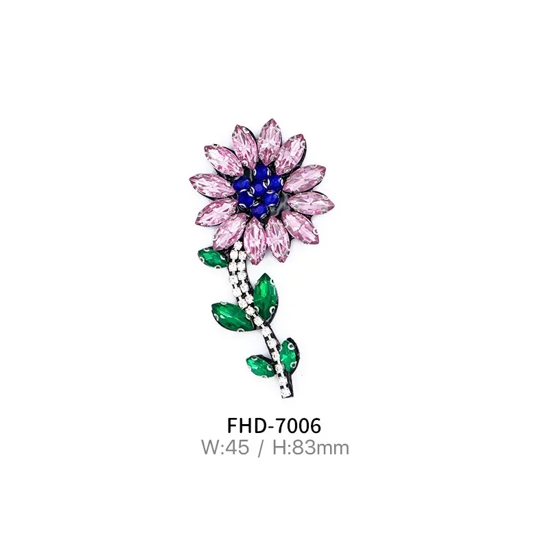 Handmade Beads Big Dragonfly Flower Bug Cloth Sticker Fluffy Slippers Decorative Accessories DIY