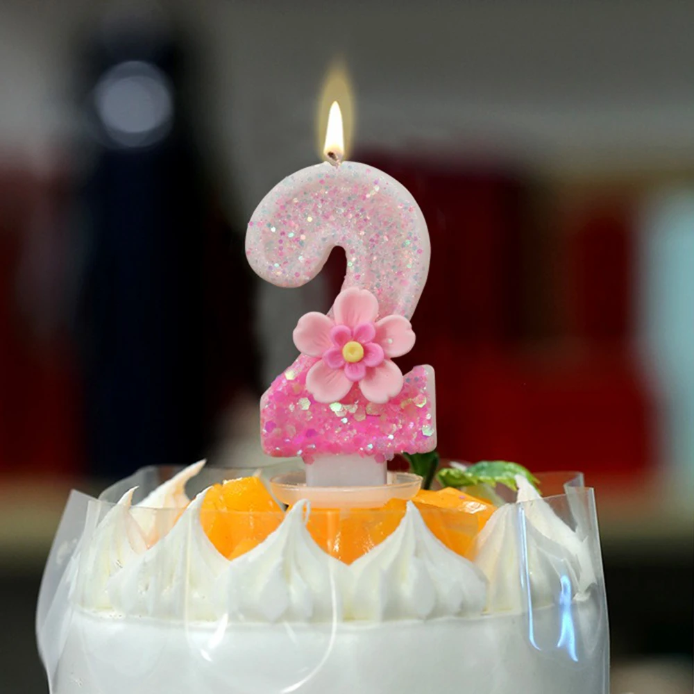 1PC Digital Candle Birthday Cake Dessert Decoration Home Creative Decoration Suitable For Birthday Party Celebration Activities