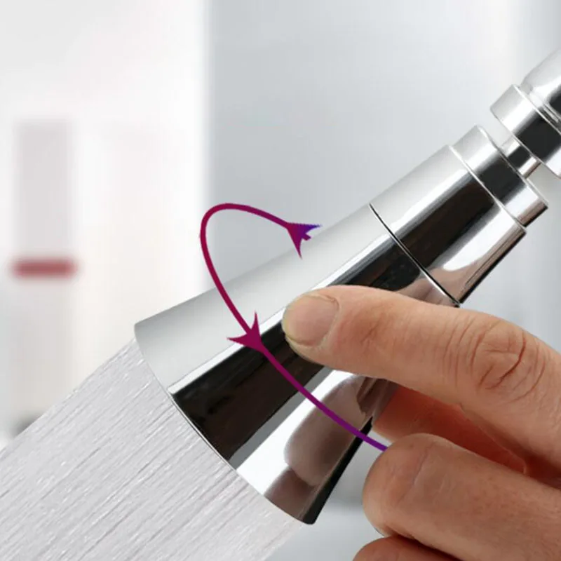 Universal Kitchen Water Faucet Adjustable Pressure 360 Degree Rotating Water Tap Head Water Saving Shower Faucet Nozzle Adapter