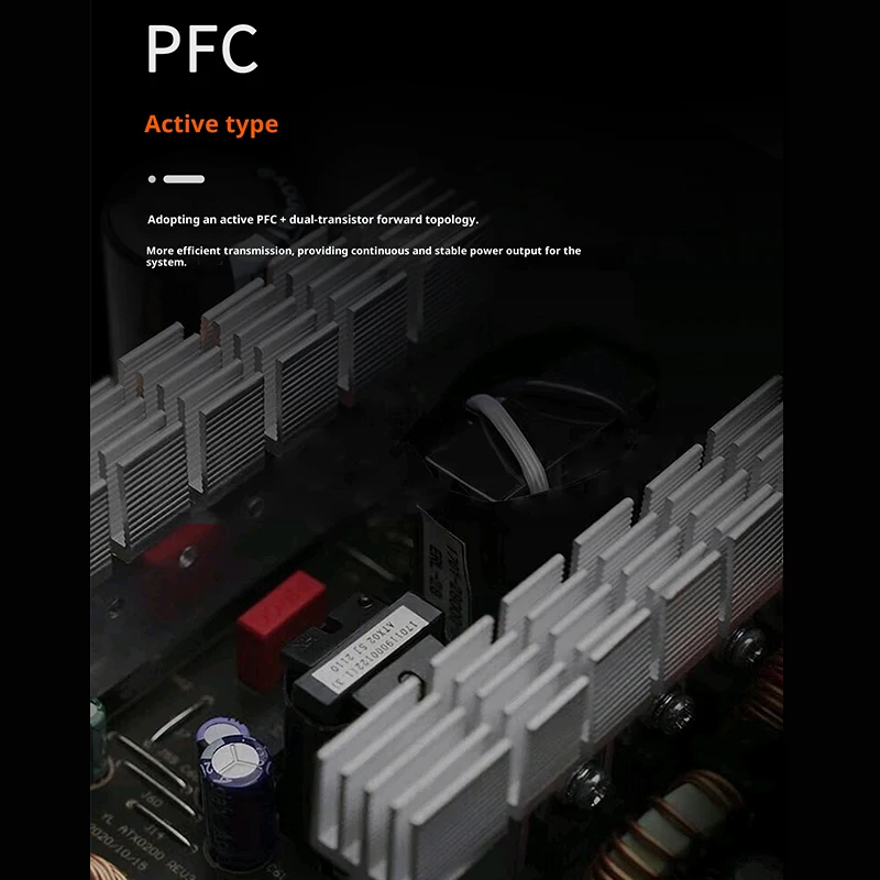 Zasilacz Power Train X-GAMERX VP 650W 750W 850W, wytłaczana listwa kablowa, wentylator 120mm z kontrolą temperatury, ochrona przed przeciążeniem.