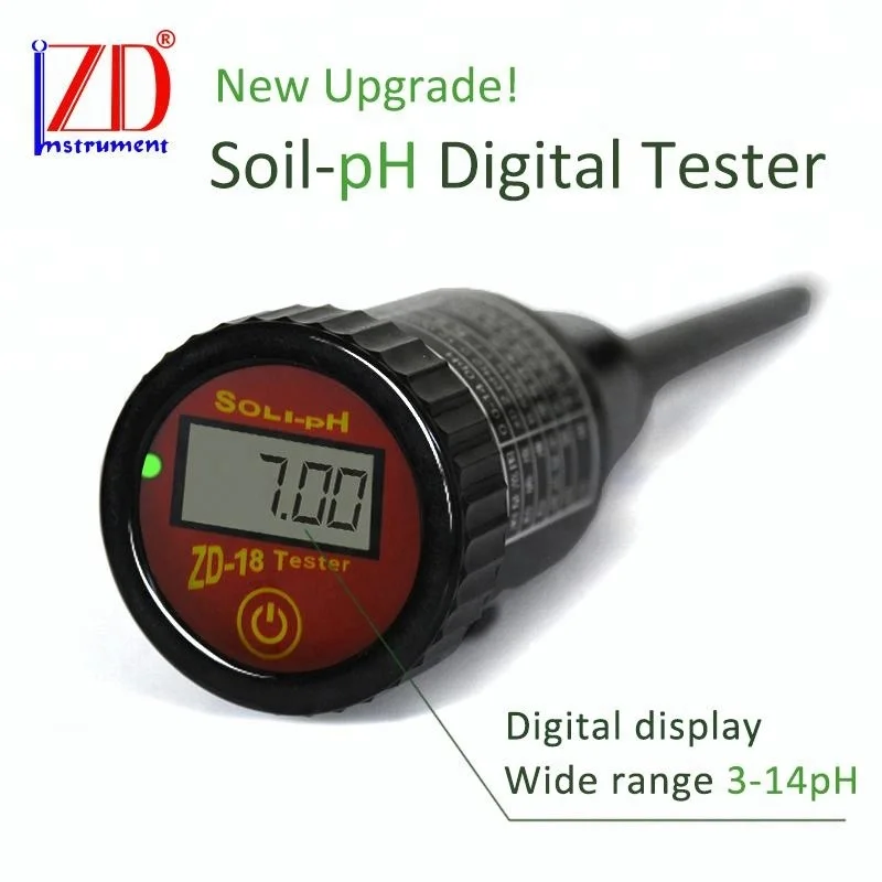2026 مقياس درجة الحموضة الرقمي المحمول للتربة أداة دقيقة ومريحة لتحليل التربة OEM دعم مخصص #3