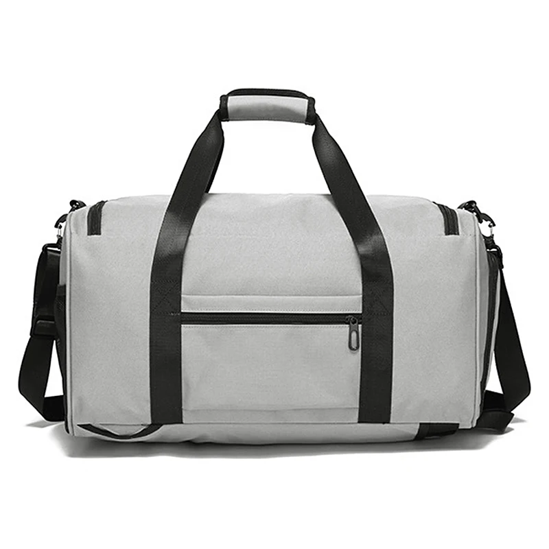 حقيبة ظهر 3 في 1 للسفر سعة 45 لترًا، حقائب رياضية كبيرة مقاومة للماء للصالة الرياضية، حقيبة من القماش الخشن مع حجرة للأحذية وجيب مبلل