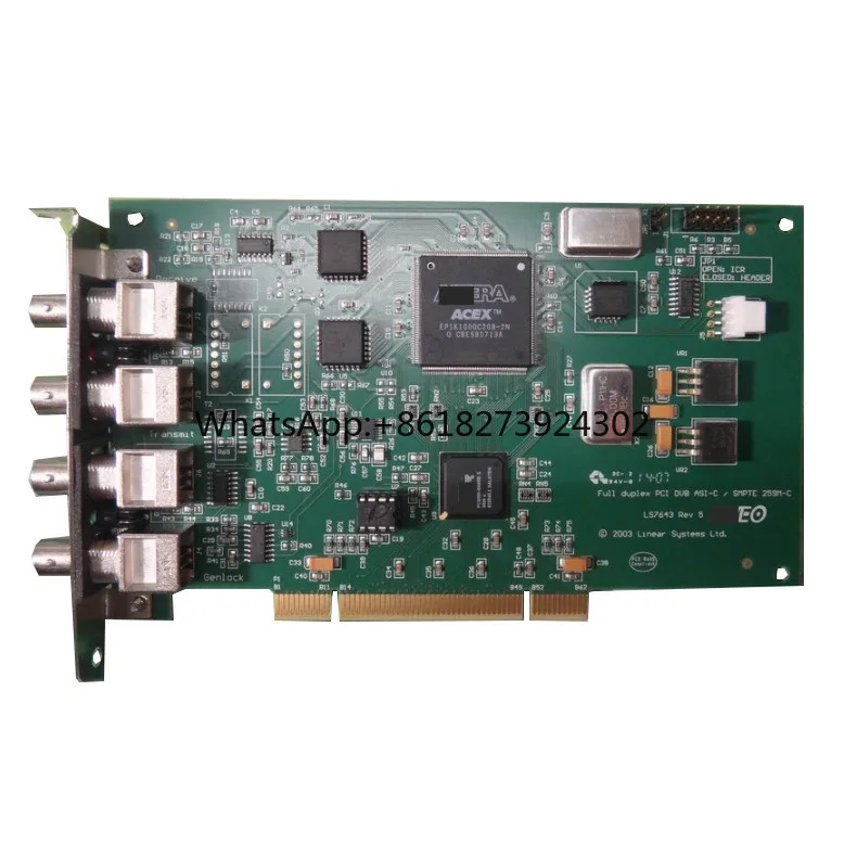 DVB-ASI Stream Output Card LS7643 Full Duplex PCI DVB ASI-C DVEO 4*Interface