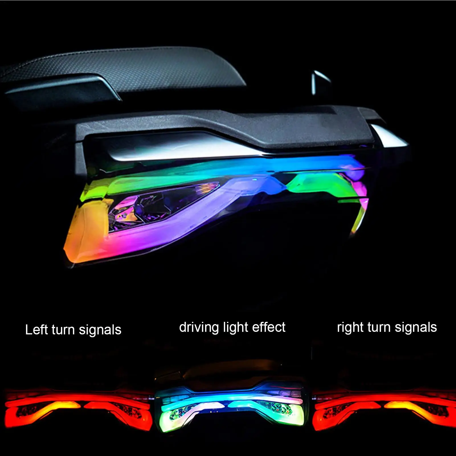 

Car Strobe Light Colorful Waterproof Anti-Collision Taillight Motorcycle Flash Led Anti-collision Warning Lamp For Car Bike