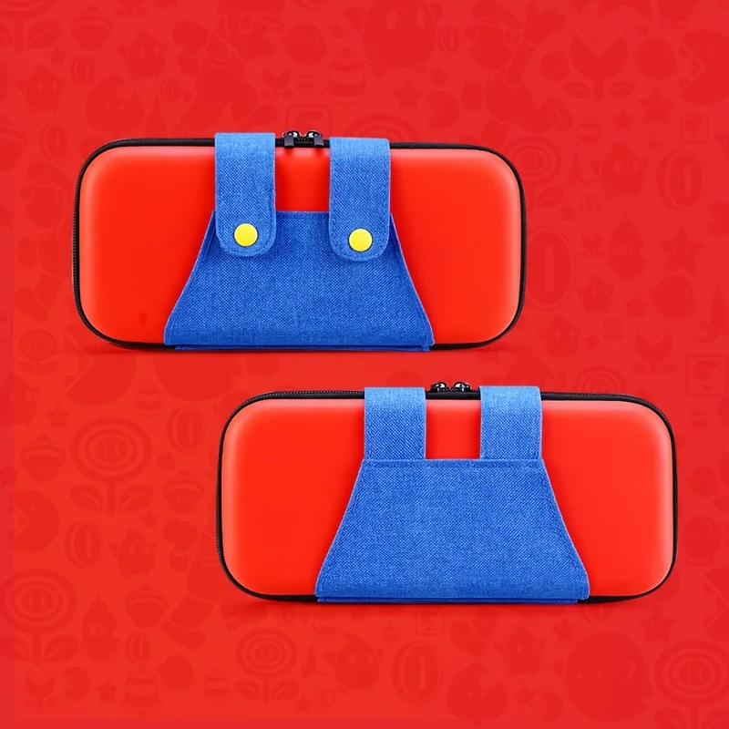 Suitable for NS Console Storage Bag, Red and Blue Storage Bag, EVA Material Anti-Falling, Used for Organic Light-Emitting Diode